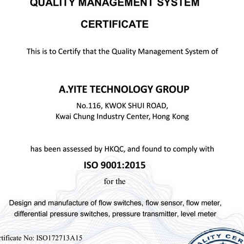 ISO9001 Certificate