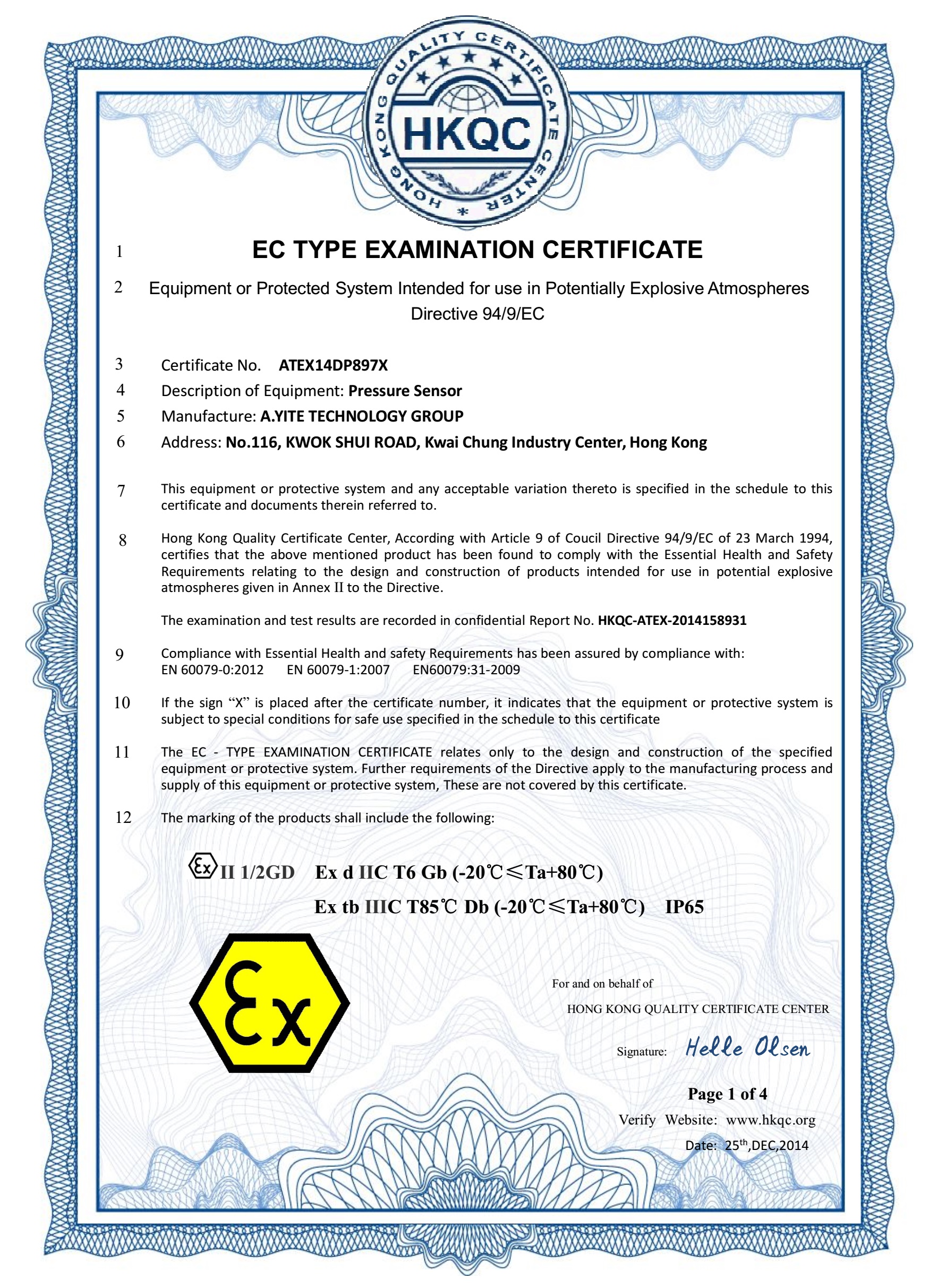ATEX Flame Explosion-proof