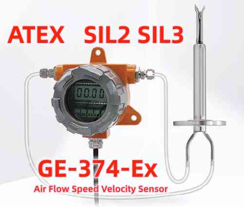 Ex-proof Air Flow Velocity Sensor | ATEX Duct Air Flow Speed Transmitter