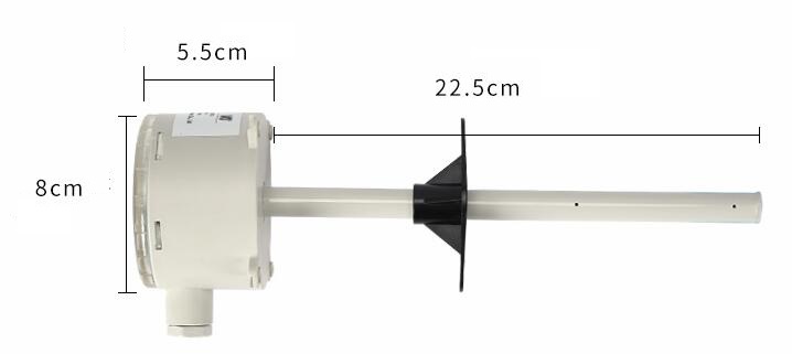 Dimension Size of Air Flow Velocity Transmitter