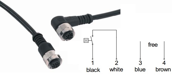 wire connection of oil flow switch